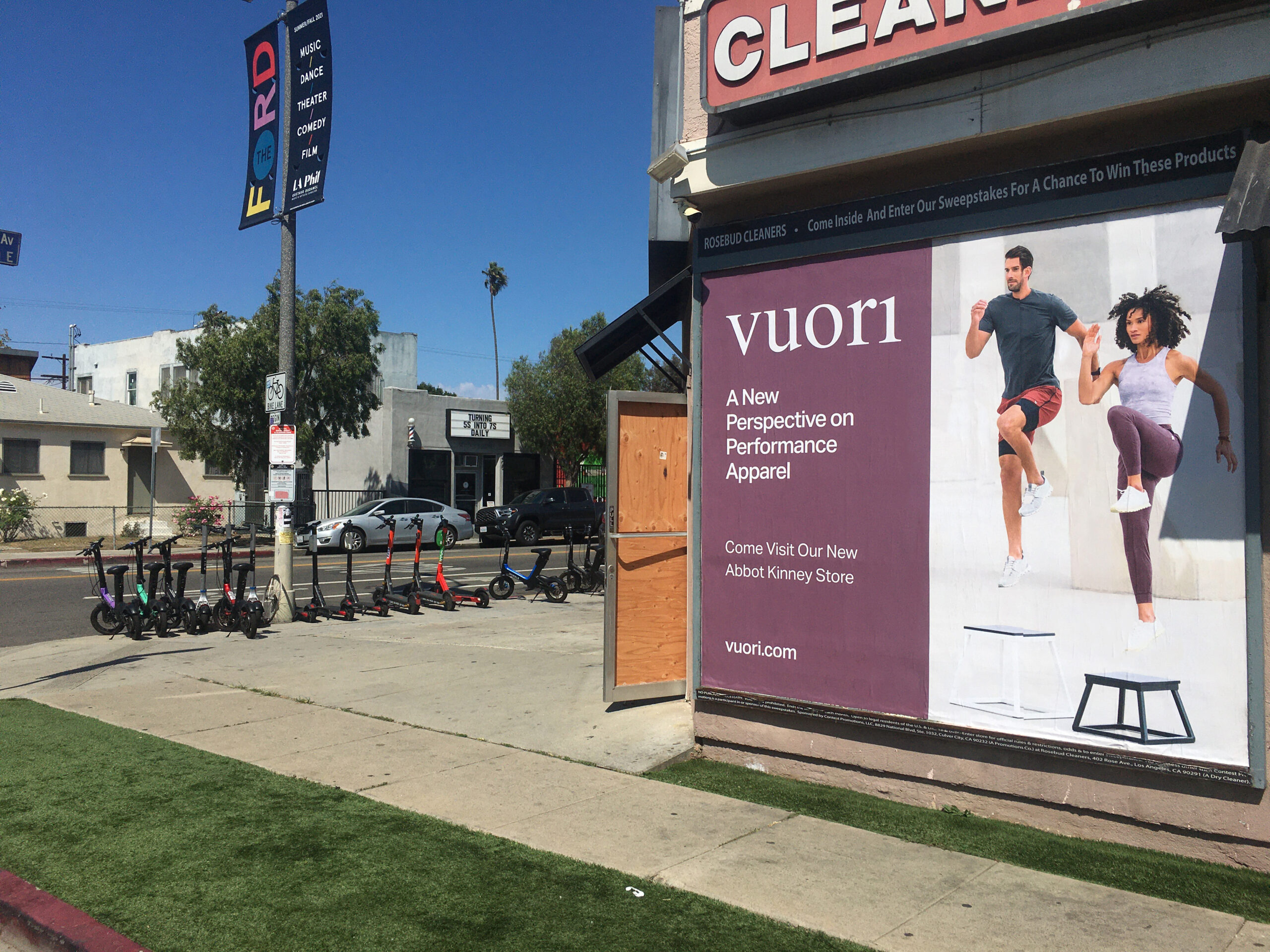 Vuori Street Level Billboard Activewear Venice Beach