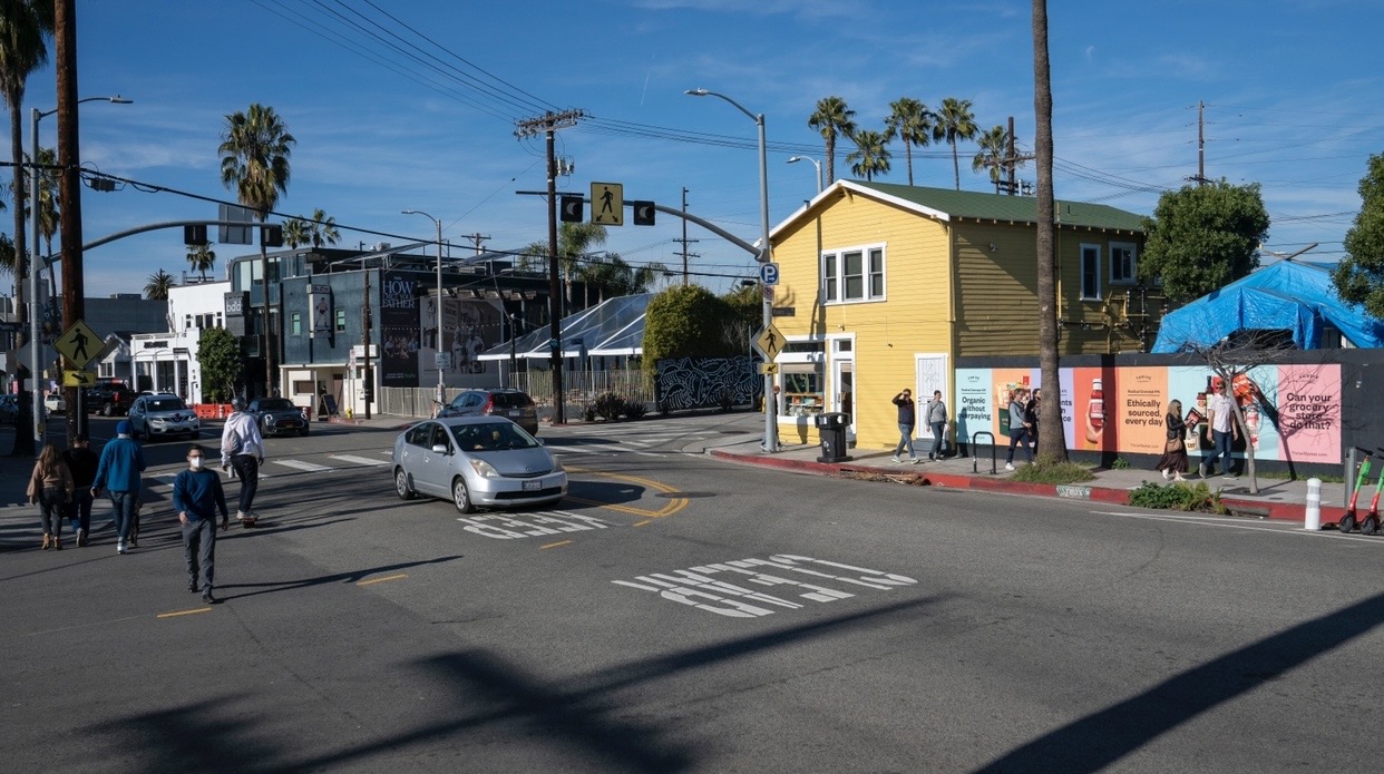 Thrive Market Barricade Street-Level Billboard LA Cars