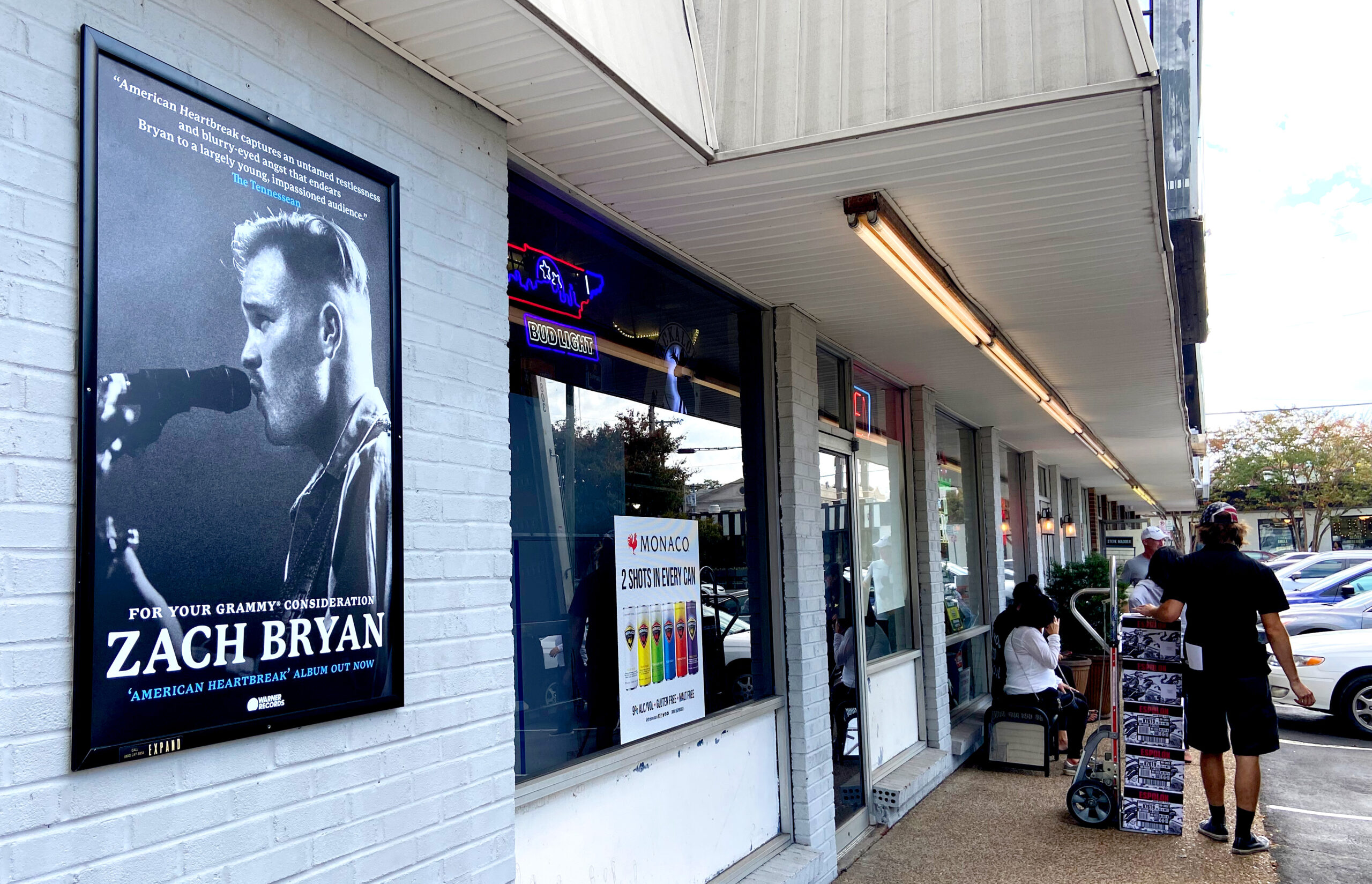 Zach Bryan One-Sheets Street-Level Advertising Nashville Tennessee