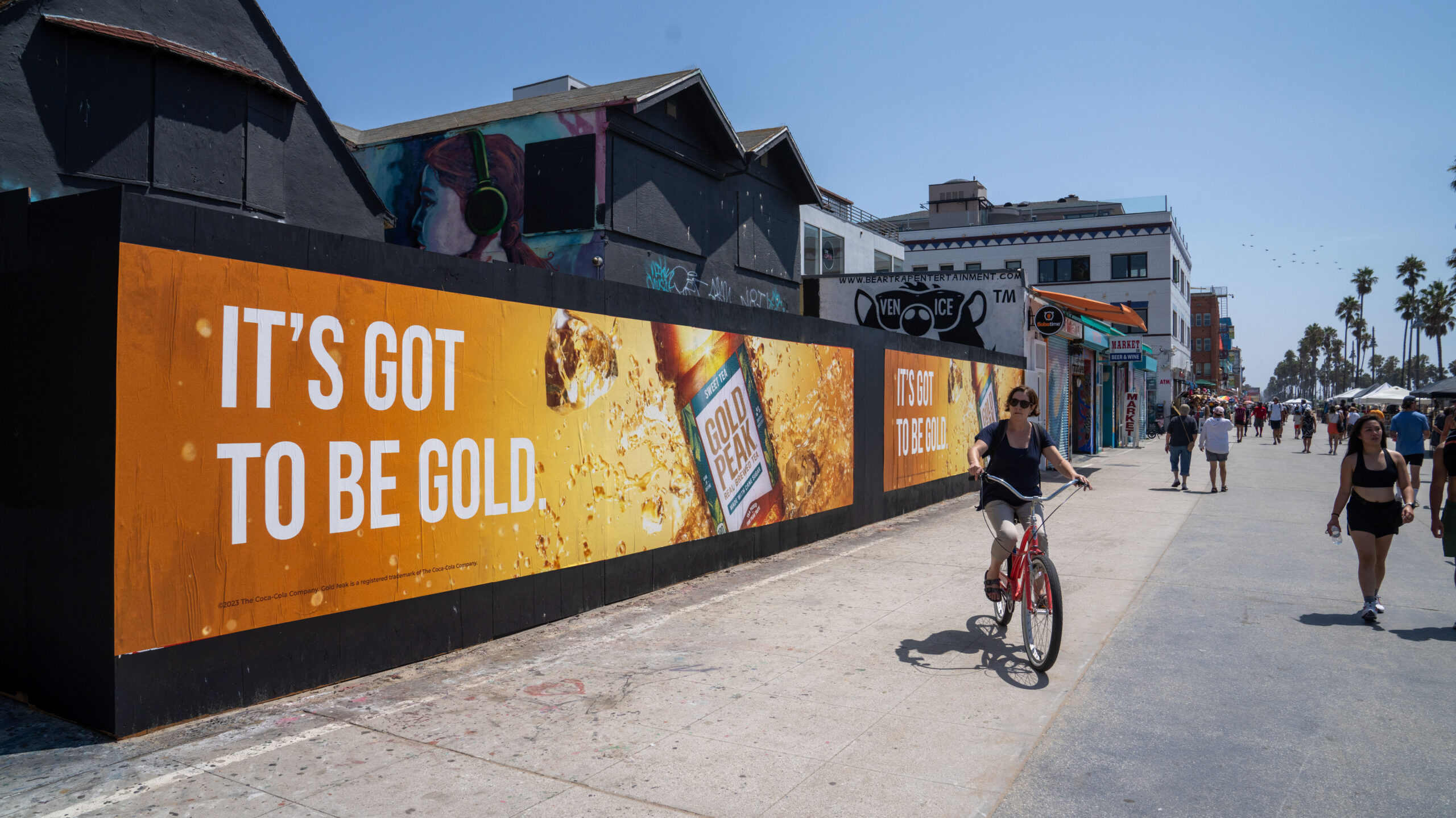 Gold Peak Tea Coca-Cola Outdoor Advertising Long-Term Permits Venice Beach LA Billboard Ocean Front Walk