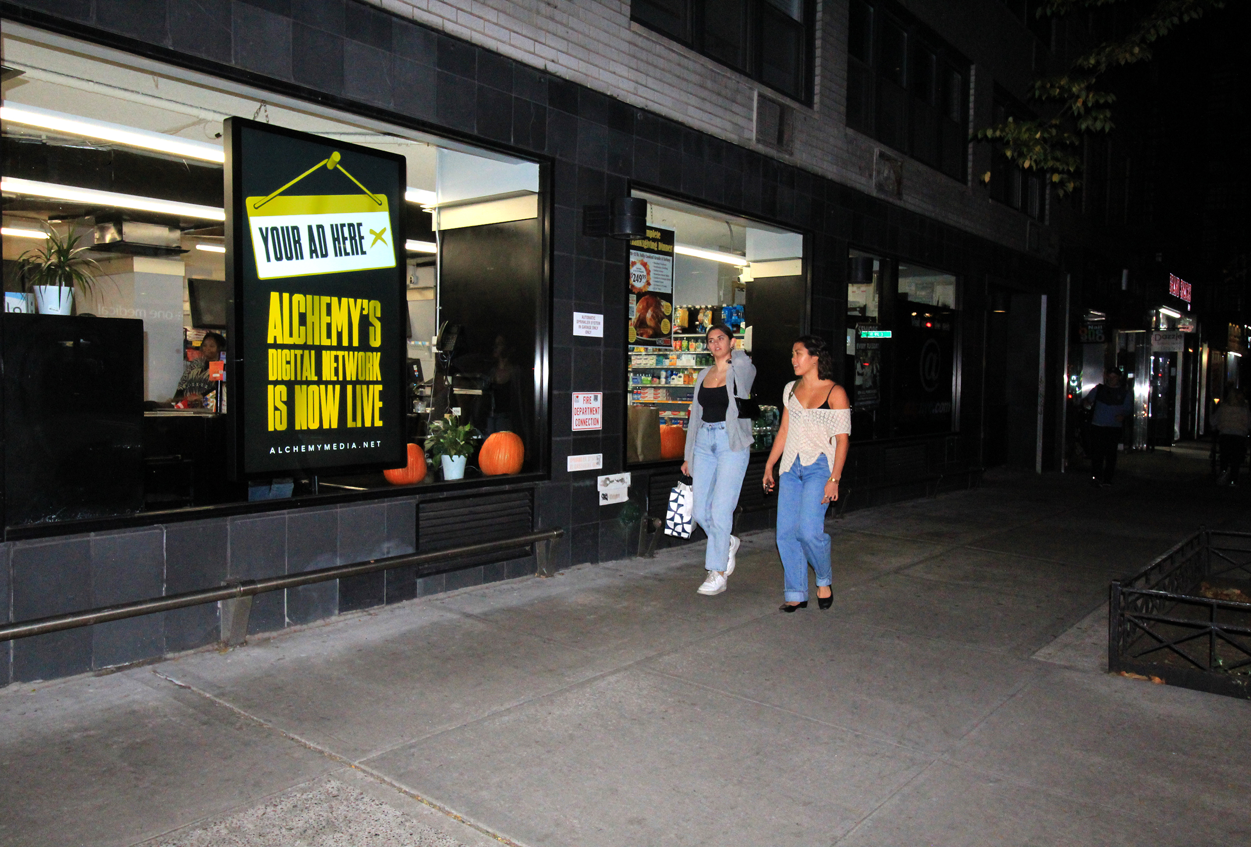 Alchemy's Digital Network is Live Now NY Digital Ads E 20th St and 1st Ave