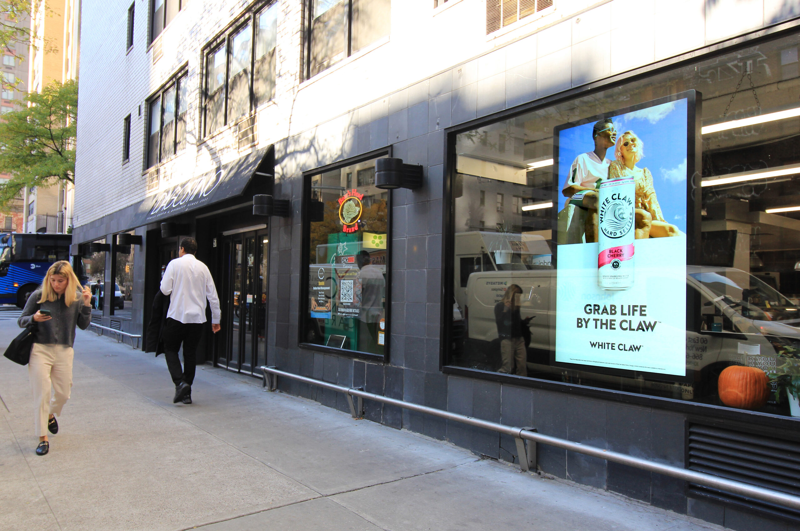 White Claw Digital Ads D'Agostino 38th St and 3rd Ave NYC Digital Network