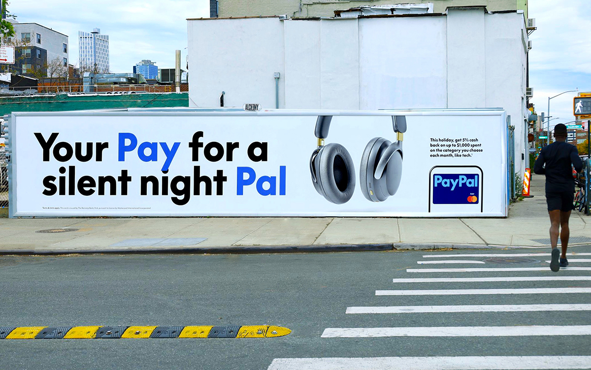 PayPal Everywhere NYC Wild Posting Takeover Alchemy OOH Advertising Clinton Ave and Flushing Ave W View