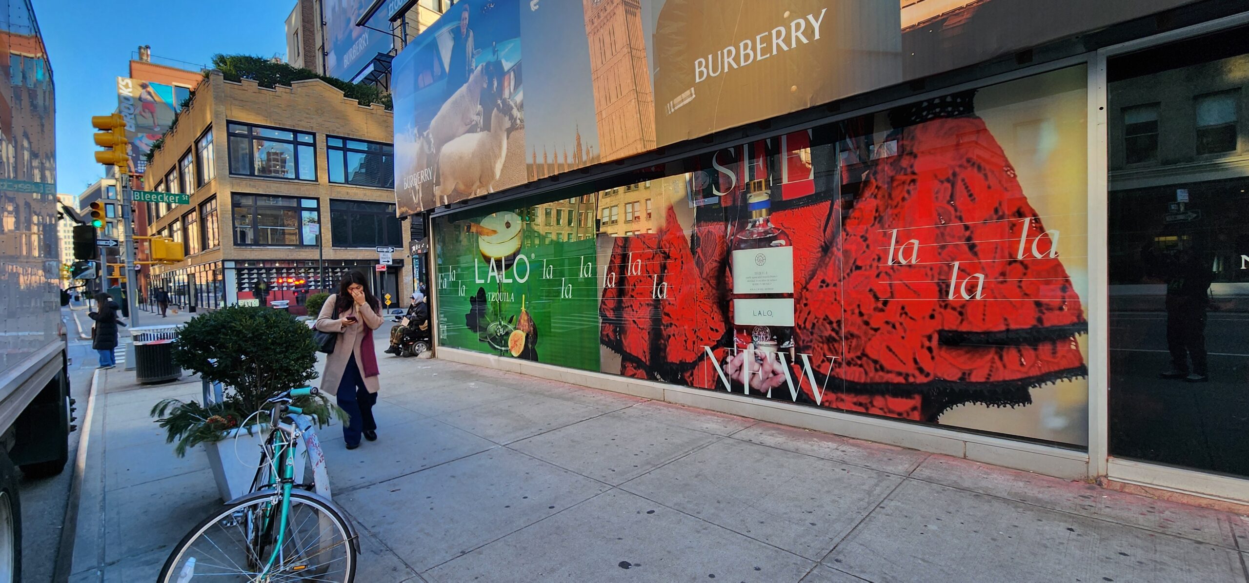 Burberry NoHo Domination NYC Wild Posting OOH Advertising Lafayette btwn Bleecker & Houston