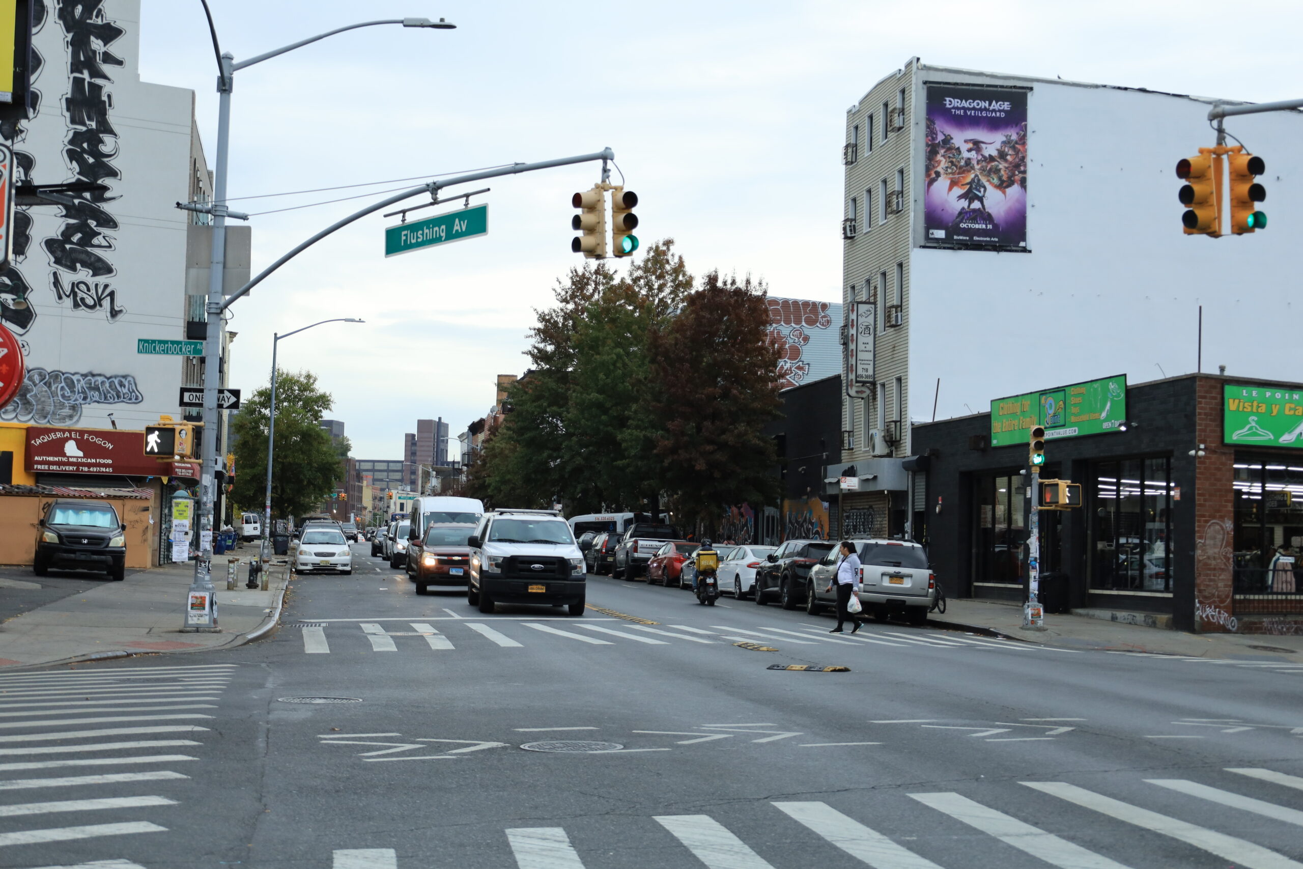 Dragon Age Wallscapes NYC OOH Advertising Brooklyn Flushing Ave & Knickerbocker Ave