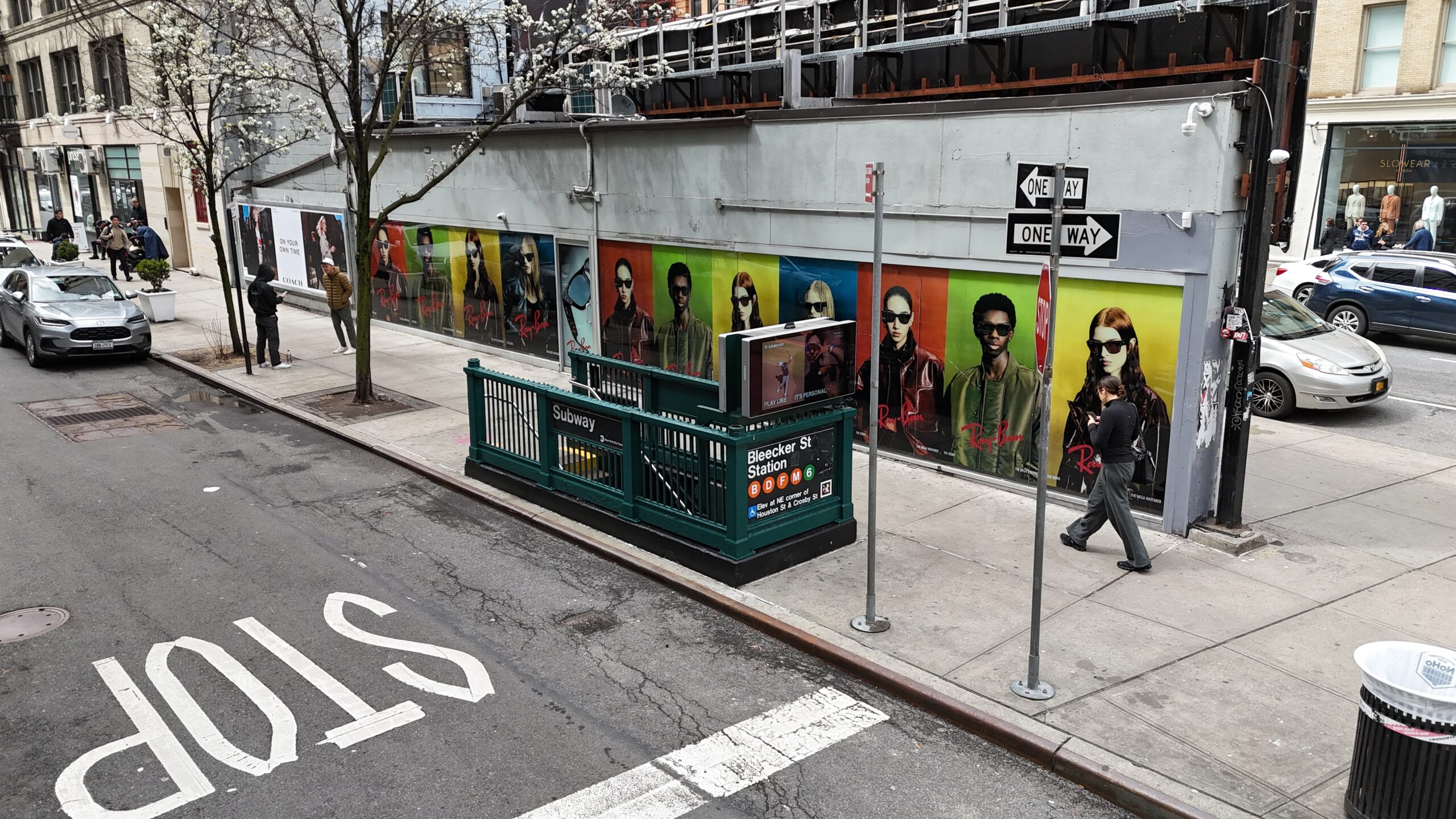 Ray-Ban Wild Posting Manhattan NYC OOH Advertising Lafayette St btwn Mulberry St & Bleecker St