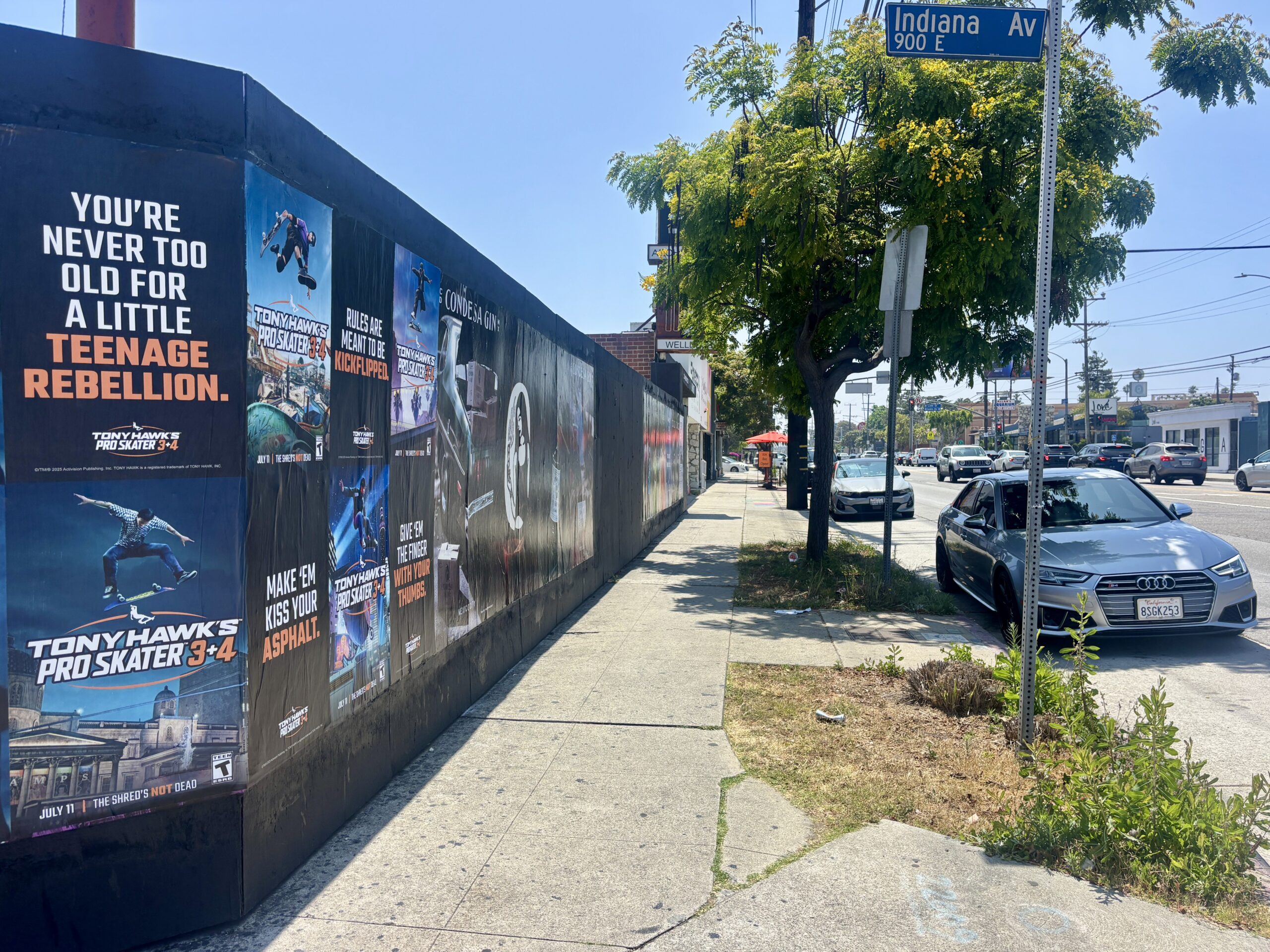 Tony Hawk Pro Skater Re-Release LA Wild Posting OOH Advertising Lincoln Blvd and Indiana Ave