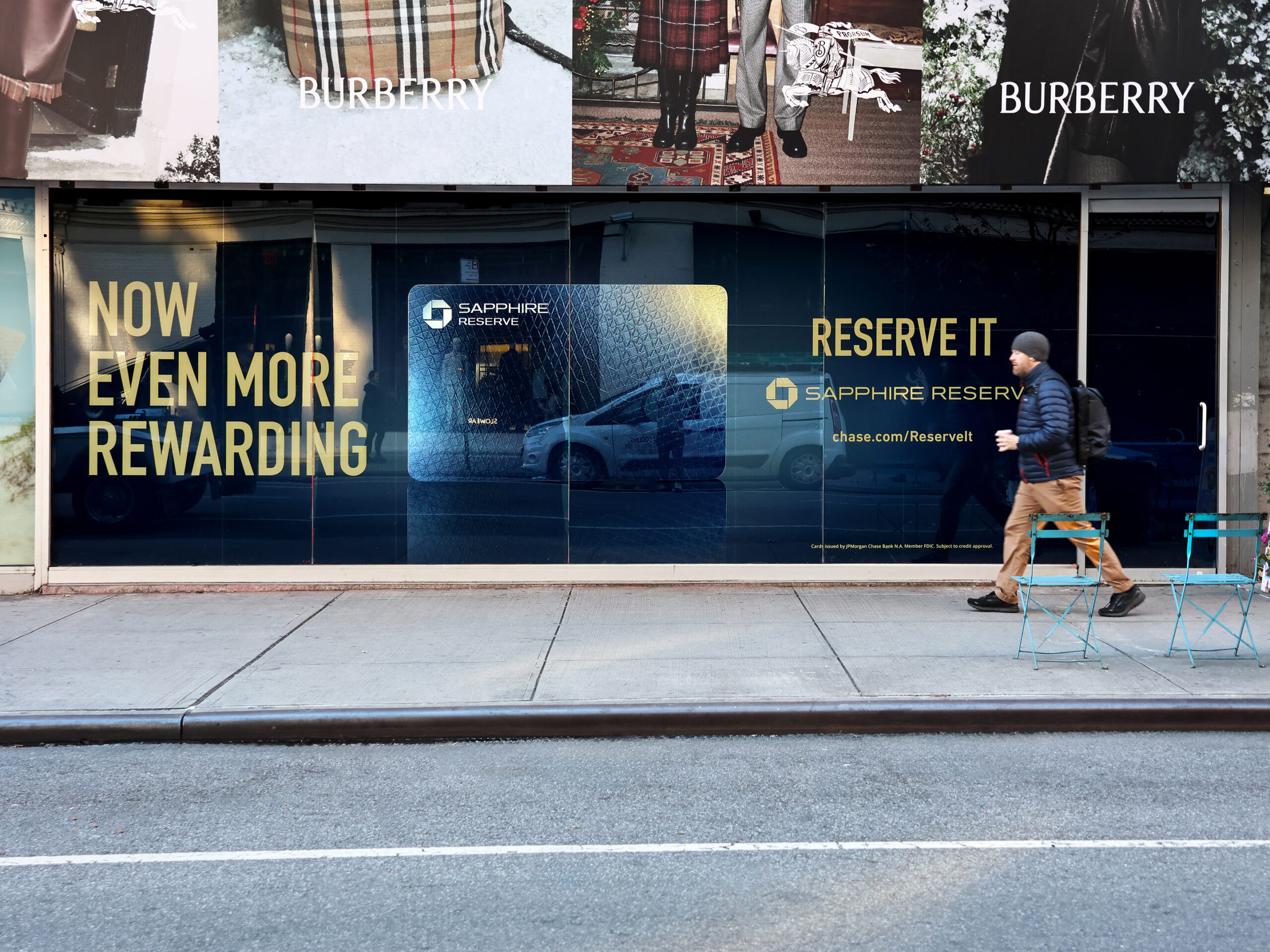 Chase Sapphire Reserve NY Wild Posting Lafayette St bt Bleecker St & Houston St