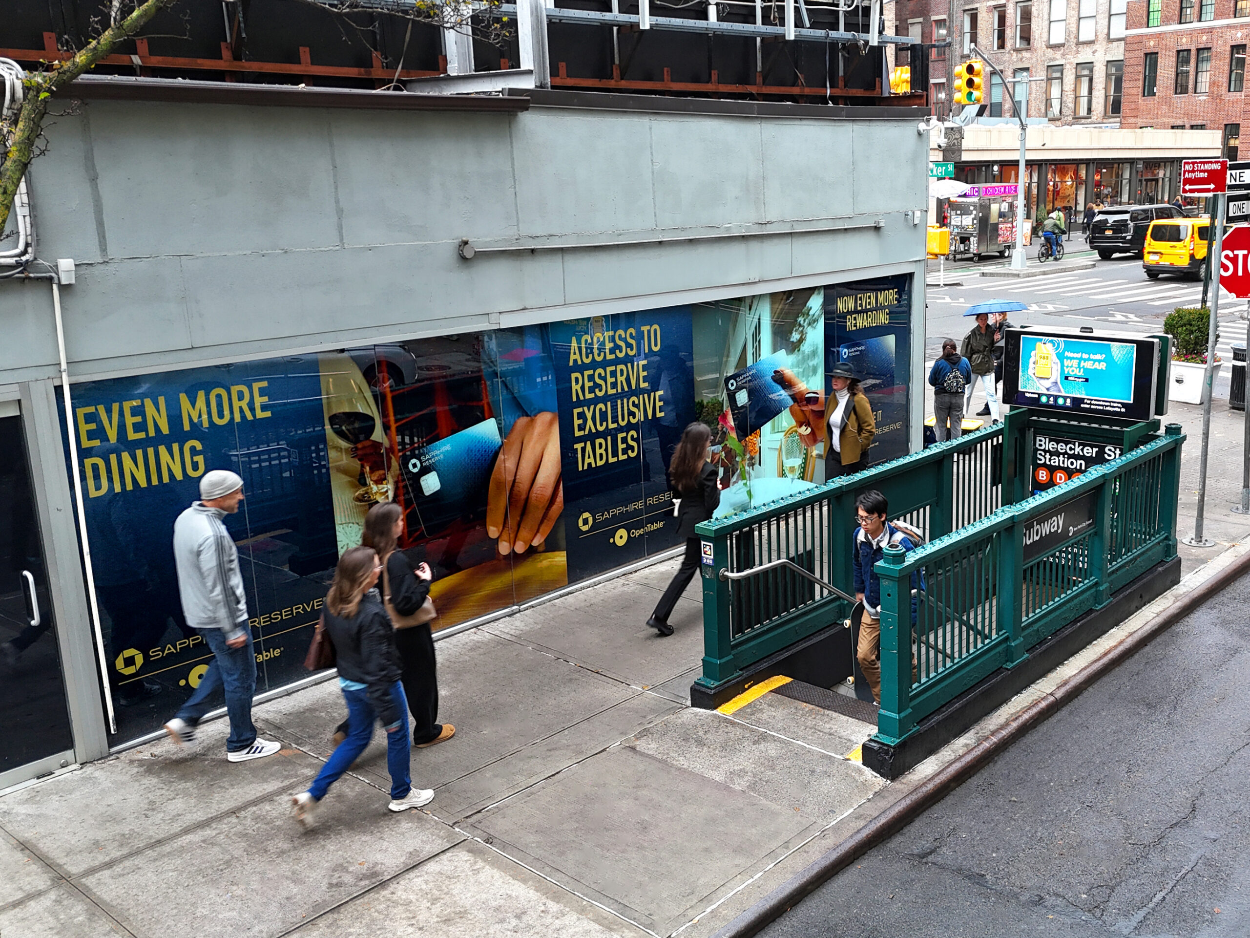 Chase Sapphire Reserve NY Wild Posting Lafayette Unit Mulberry St & Bleecker St