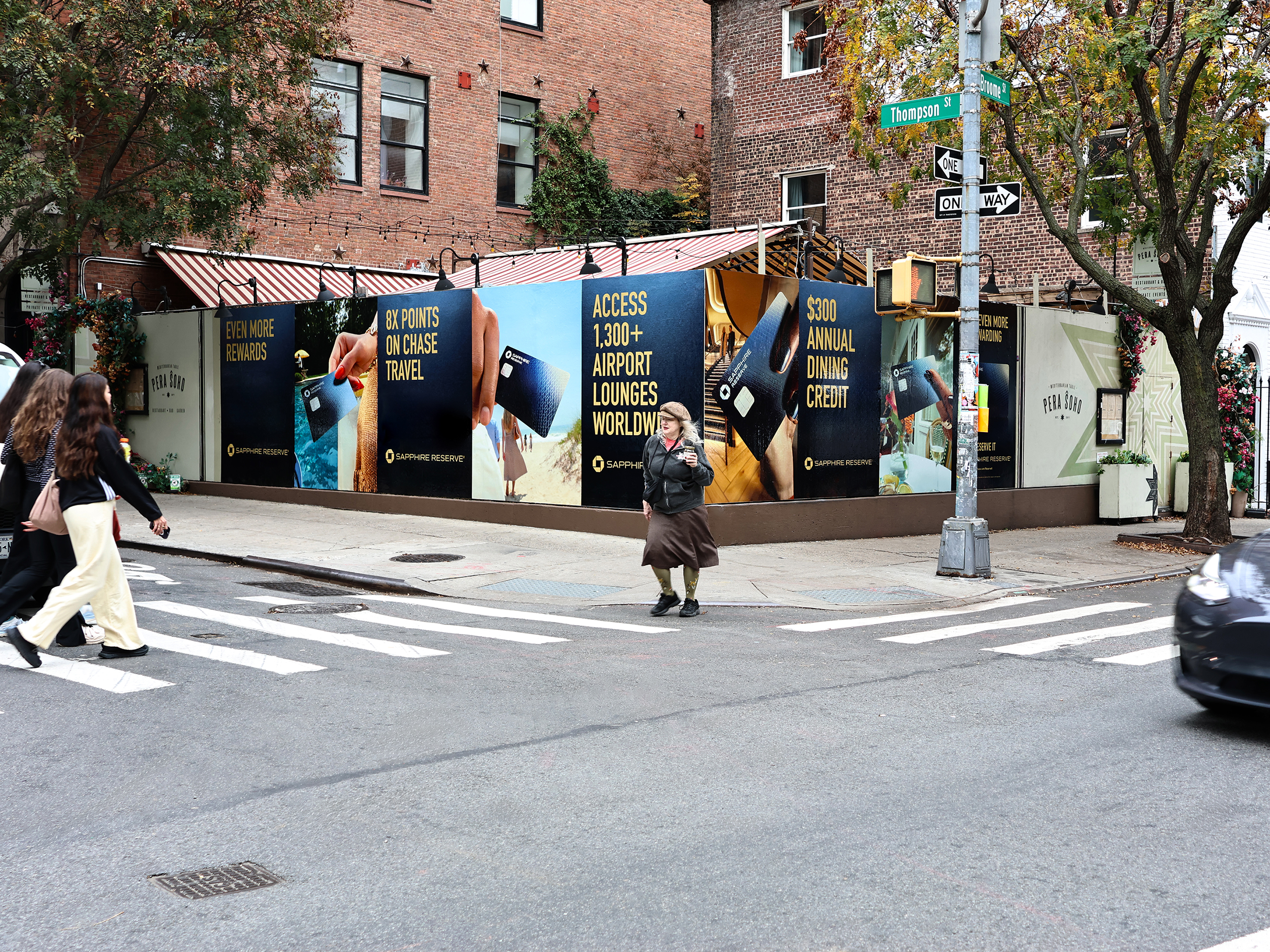 Chase Sapphire Reserve NY Wild Posting Thompson St & Broome St