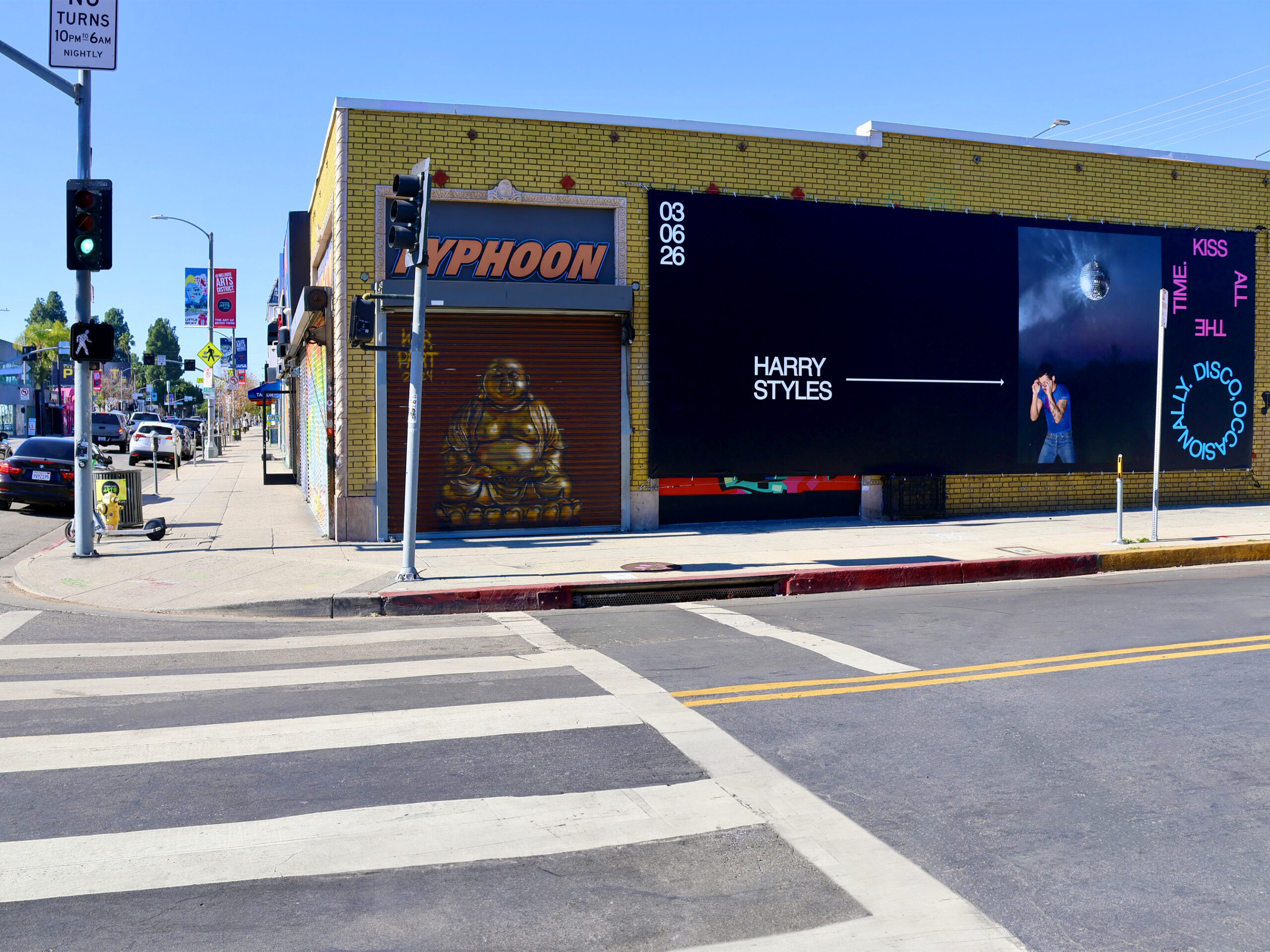 Harry Styles New Album LA Wild Posting Melrose Ave and N Curson Ave