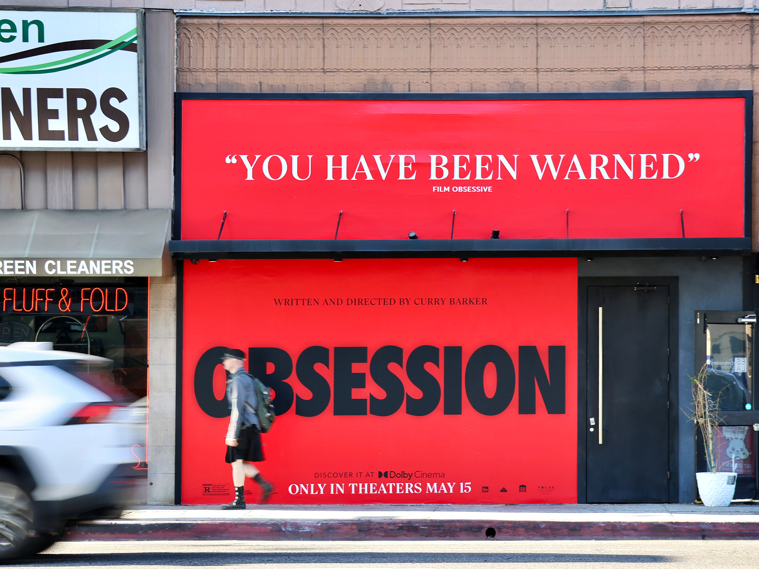 Focus Features Obsession Movie Wild Posting LA Street-Level Billboard Ads Sunset Blvd bt Laurel Canyon Blvd and Laurel Ave