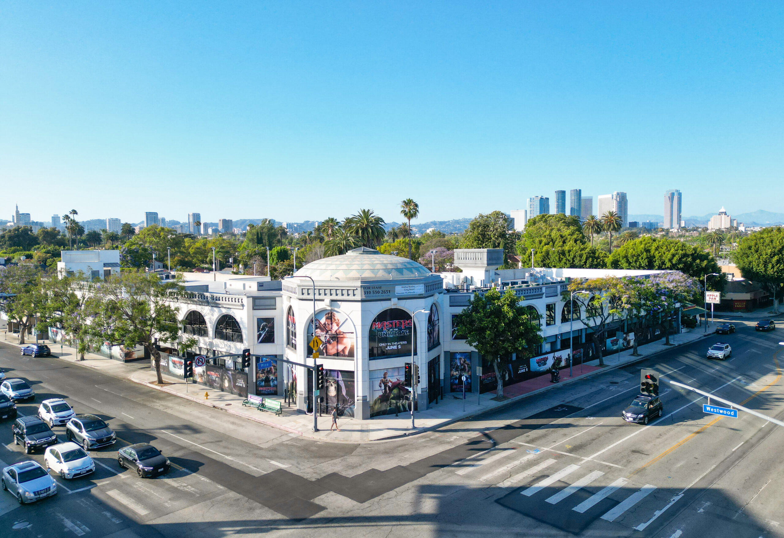 MGM Masters of the Universe LA OOH Domination Pico Blvd & Westwood Blvd Drone View