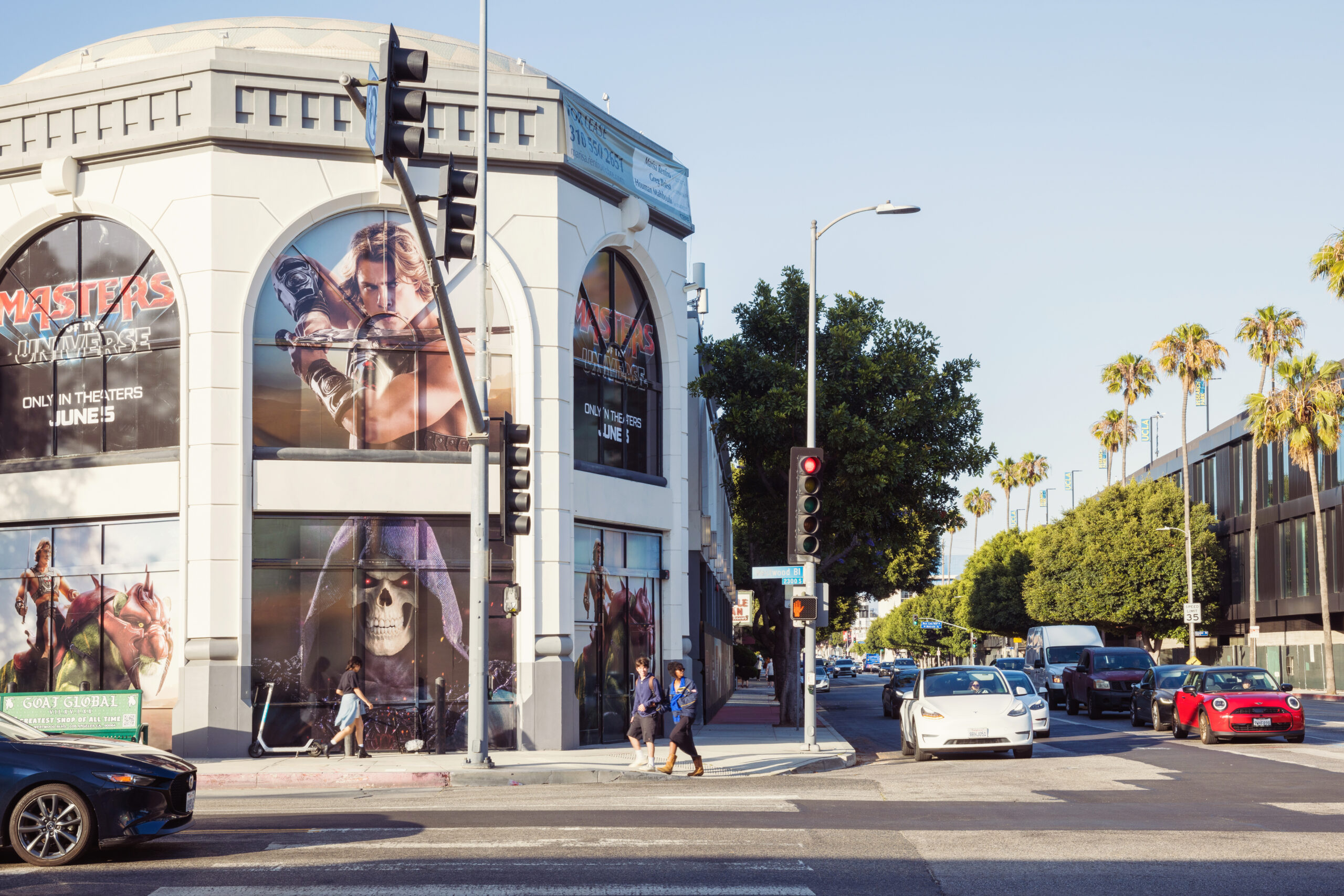 MGM Masters of the Universe Window Domination LA OOH Advertising Pico Blvd & Westwood Blvd
