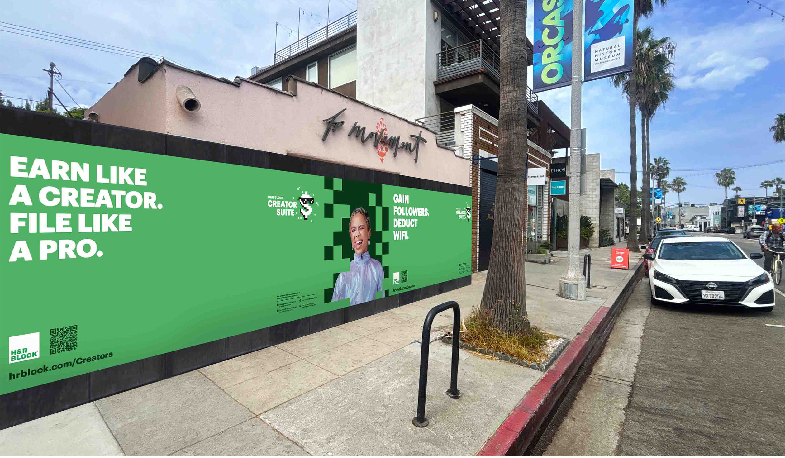 H&R Block Los Angeles Wild Posting Street-Level Advertising OOH
